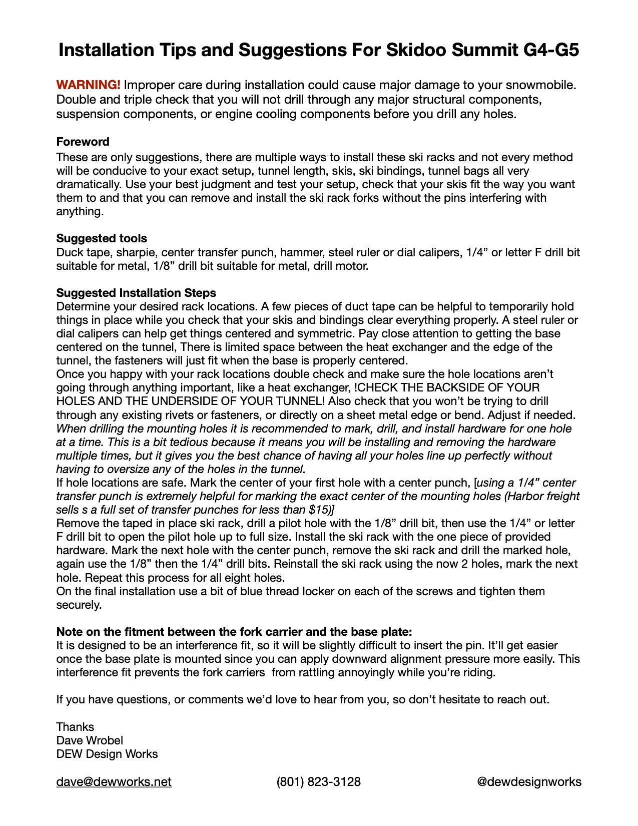 Skidoo Gen 4/Gen 5 Ski/Snowboard Rack System